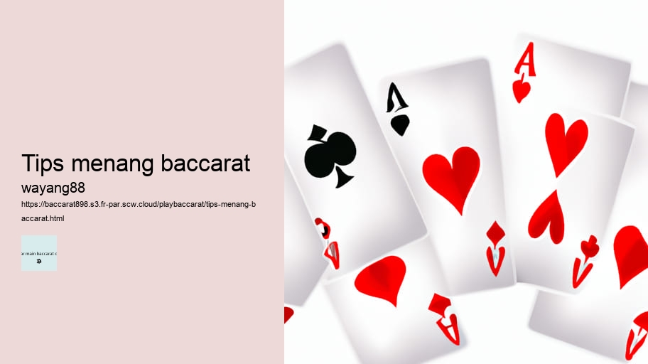 tips menang baccarat